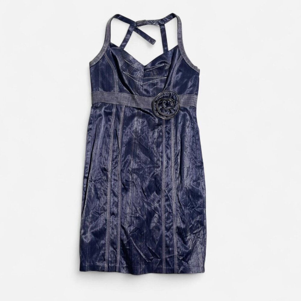 Euro style satin mini dress size 8 Alberto Makali